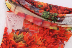 Women Silk Net Printed Off The Shoulder Casual Tube Top Dress
