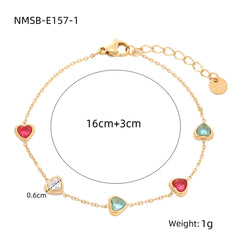 NMSB-E157-1 Gold Colorful Crystals