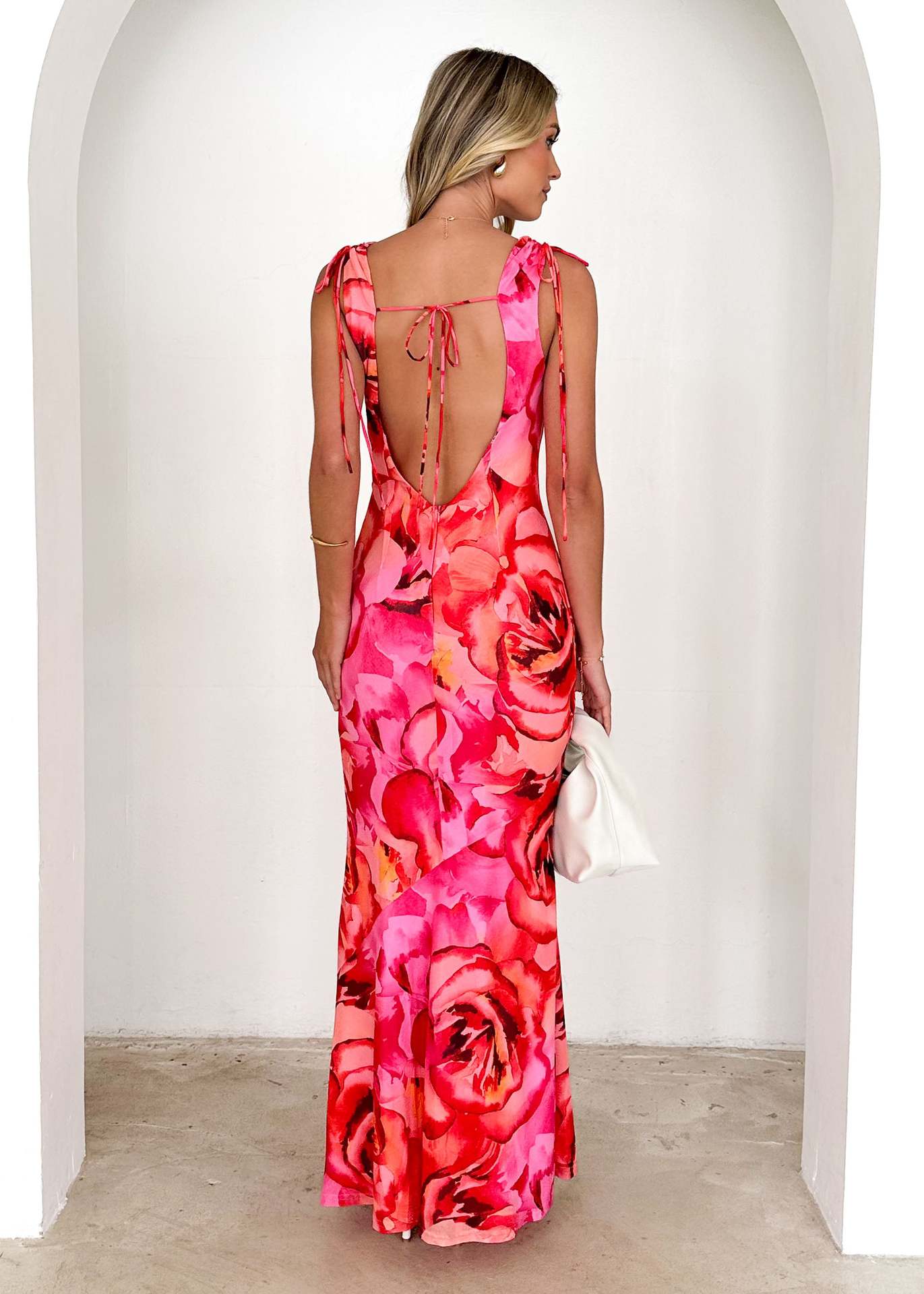 Spring Summer V neck Design Printing Stretch Dress Sexy Lace up Dress Ladies