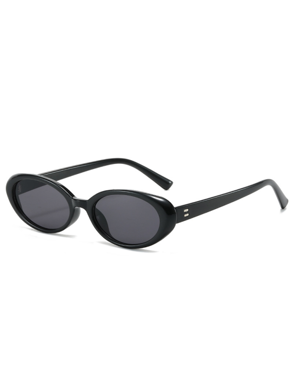 New women's oval sunglasses fashionable and versatile macaron color sunglasses