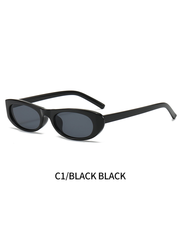 New women's oval sunglasses fashionable and versatile macaron color sunglasses