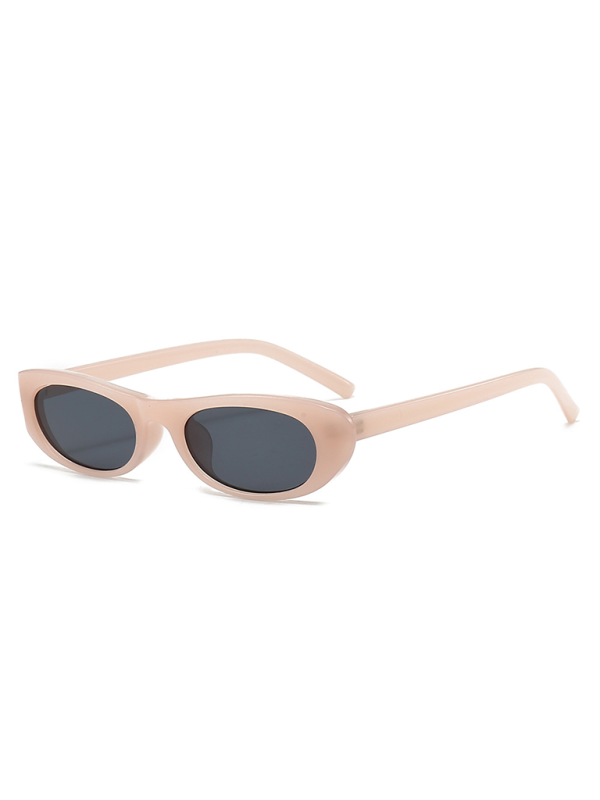 New women's oval sunglasses fashionable and versatile macaron color sunglasses
