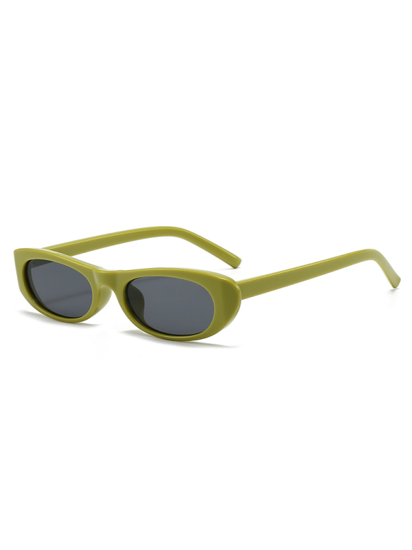 New women's oval sunglasses fashionable and versatile macaron color sunglasses