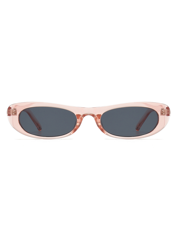 New women's oval sunglasses fashionable and versatile macaron color sunglasses