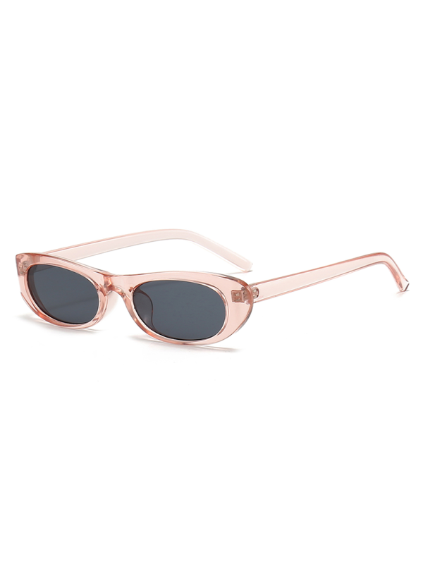 New women's oval sunglasses fashionable and versatile macaron color sunglasses